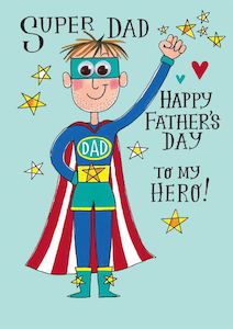 Fathers Day Cards: Super Dad Hero card