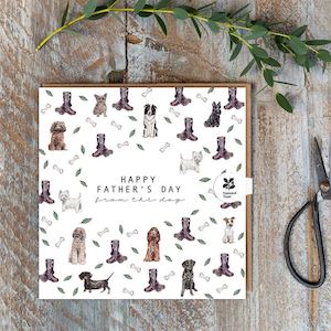 Fathers Day Cards: Happy Father's Day From The Dog card