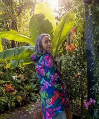 Scribbler Raincoats: Raincoat - Scribbler Ivy Jungle Mesh-Lined Parka Raincoat