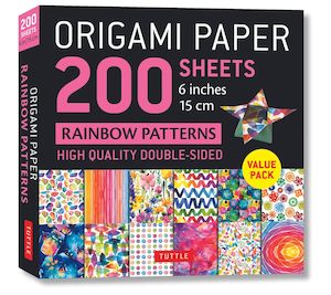 Origami Paper 200 sheets Rainbow Patterns (15 cm): Tuttle Origami Paper