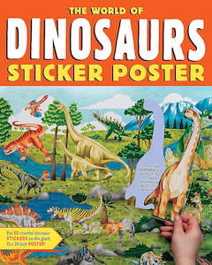 Sticker Colouring: World of Dinosaurs Sticker Poster
