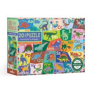 Eeboo - Dinosaur Alphabet 20 Pc Puzzle