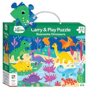 Jigsaws Children: Junior Jigsaw Carry & Play Roarsome Dinosaurs - 45pcs