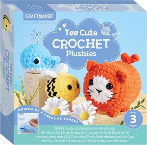 Craft Maker - Deluxe Too Cute Crochet Plushies Kit
