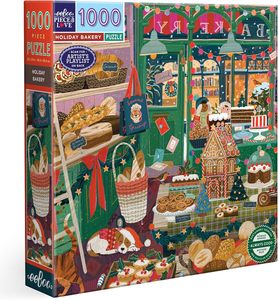 Jigsaws Adult: eeBoo - Holiday Bakery 1000pc Jigsaw Puzzle