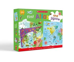 Jigsaws Children: Scholastic First Atlas: Book and Jigsaw 100pc