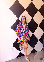 Scribbler Raincoats: Raincoat - Scribbler Fleur Mesh-Lined Parka Raincoat PRE-ORDER