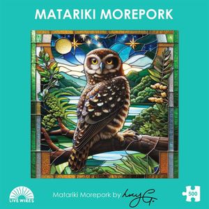 Jigsaws Adult: Lucy Gauntlett - Matariki Morepork 500pc Jigsaw Puzzle
