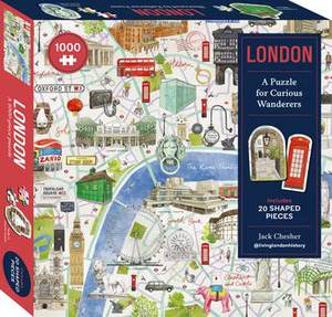 Jigsaws Adult: London: A Puzzle for Curious Wanderers - Jack Chesher, illustrated by Katharine Fraser 1,000pc