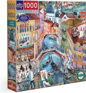 eeBoo - Artists in Venice 1000pc Jigsaw Puzzle