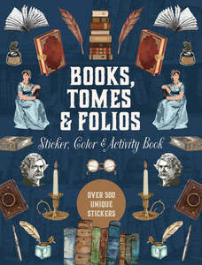 Books, Tomes & Folios Sticker, Colour & Activity Book