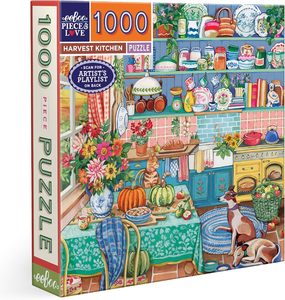 eeBoo - Harvest Kitchen 1000pc Jigsaw Puzzle