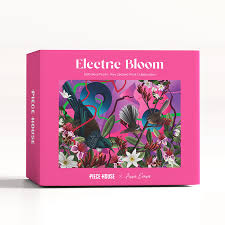Jigsaws Adult: PieceHouse - Electric Bloom 1000pc Jigsaw Puzzle