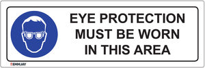 Products: Eye Protection Must Be Worn In This Area Sign 0301 - Emmjay