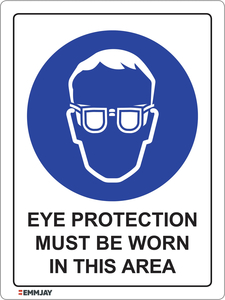 Eye Protection Must Be Worn In This Area Sign 0328 - Emmjay