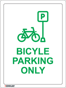 Products: Bicycle Parking Only (Green) 1104 - Emmjay