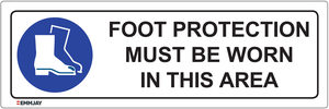 Products: Foot Protection Must Be Worn In This Area Sign 0303 - Emmjay