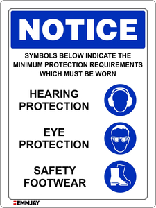 Notice – Minimum Protection Requirements Sign (Set 2) 0477 - Emmjay