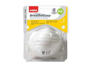 Esko Breathe Easy P2 Non-Valved Mask 3 Pk Empyre Workwear Packaging & Hygiene