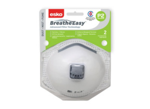Products: Esko Breathe Easy P2 Valved Mask 2 Pk Empyre Workwear Packaging & Hygiene