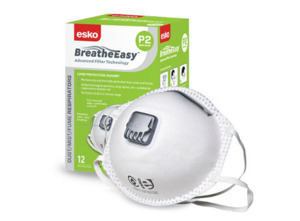 Esko Breathe Easy P2 Valved Mask Empyre Workwear Packaging & Hygiene