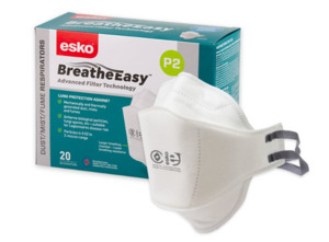 Products: Esko Breathe Easy P2 Flat Fold Non-Valved Mask Empyre Workwear Packaging & Hygiene