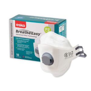 Esko Breathe Easy P2 Flat Fold Mask with Valve Empyre Workwear Packaging & Hygiene