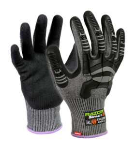 Products: Esko Razor Impact 3 Glove, Grey Pack of 12 Pairs Empyre Workwear Packaging & Hygiene