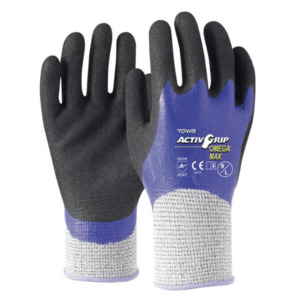 Products: Esko Towa ActivGrip Omega Max Cut 5 Gloves Pack of 12 Pairs Empyre Workwear Packaging & Hygiene