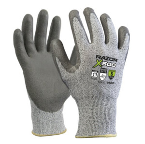 Esko Razor X500 Cut 5 PU Dip Gloves Pack of 12 Pairs Empyre Workwear Packaging & Hygiene