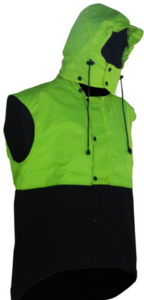 Products: Oilskin D/O Sleeveless Vest with Hood Yellow/Brown Empyre Workwear Packaging & Hygiene