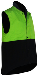 Oilskin D/O Sleeveless Vest Yellow/Brown Empyre Workwear Packaging & Hygiene