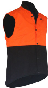 Oilskin D/O Sleeveless Vest Orange/Brown Empyre Workwear Packaging & Hygiene