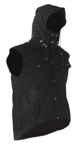 Oilskin Sleeveless Vest with Hood Empyre Workwear Packaging & Hygiene