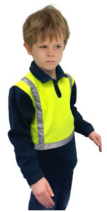 Children’s Hi-Vis Polar Fleece Yellow/Navy Empyre Workwear Packaging & Hygiene