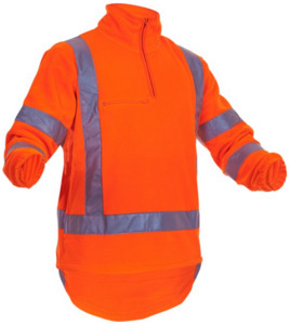 Hi-Vis TTMC X-Back Polar Fleece 1/2 Zip Tunic Empyre Workwear Packaging & Hygiene