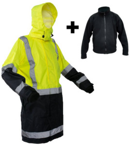 StormPro® D/N Fleece Lined Jacket Combo Yellow/Navy Empyre Workwear Packaging & Hygiene