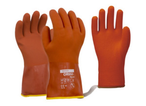Esko Towa Orange Thermal PVC Gloves Pack of 6 Pairs Empyre Workwear Packaging & Hygiene