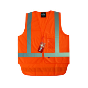 Esko Hi-vis Safety Vest, Orange Empyre Workwear Packaging & Hygiene