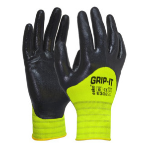 Products: Esko Grip-It 3/4 Coat Hi-Vis Nitrile Gloves Pack of 12 Pairs Empyre Agri Essentials