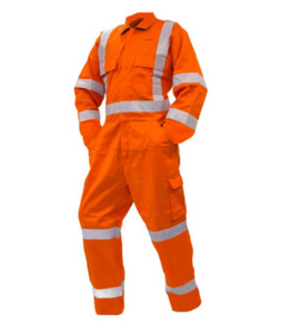 Ripstop Overalls, TTMC, D/N, LS, Orange Empyre Workwear Packaging & Hygiene