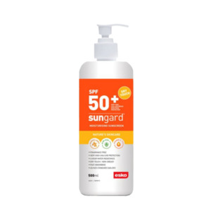 Products: Esko SunGard SPF50+ Sunscreen, 500ml Pump Bottle - Pack of 6 Empyre Agri Essentials