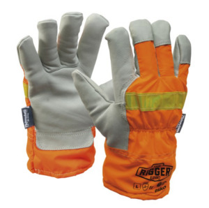 Esko The Rigger Premium Cowhide Reflective Gloves Pack of 12 Pairs Empyre Workwe&hellip;