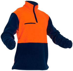Hi-Vis D/O Polar Fleece 1/2 Zip Tunic Empyre Workwear Packaging & Hygiene
