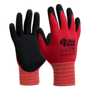 Esko Red Ram Latex Header Carded Gloves Pack of 12 Pairs Empyre Workwear Packagi&hellip;