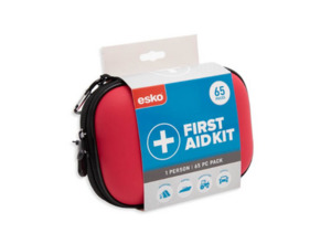 Products: Esko First Aid Kit, 1 Person, 65pc Empyre Workwear Packaging & Hygiene