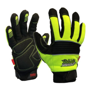 Products: Esko Powermaxx Hi-Vis Mechanics Gloves Pack of 12 Pairs Empyre Workwear Packaging & Hygiene