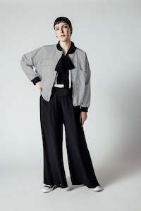 Striped Bomber Jacket