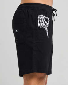 Mens Bottoms: The Mad Hueys FK OFF | 19" ELASTIC WAIST CHINO