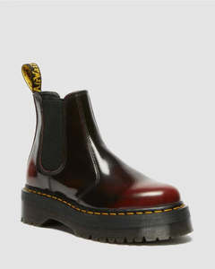 Womens Footwear: Dr. Martens 2976 Quad Chelsea Boot - Cherry Red Arcadia